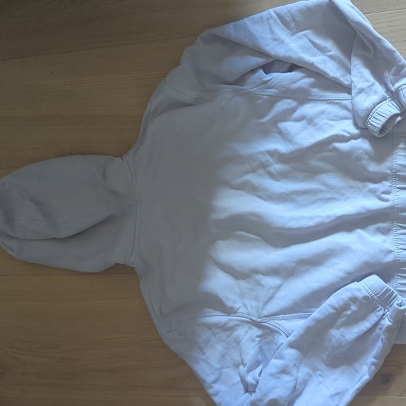 French Terry Cotton Half-Zip Cropped Hoodie - Kotn - Picture 4 of 4